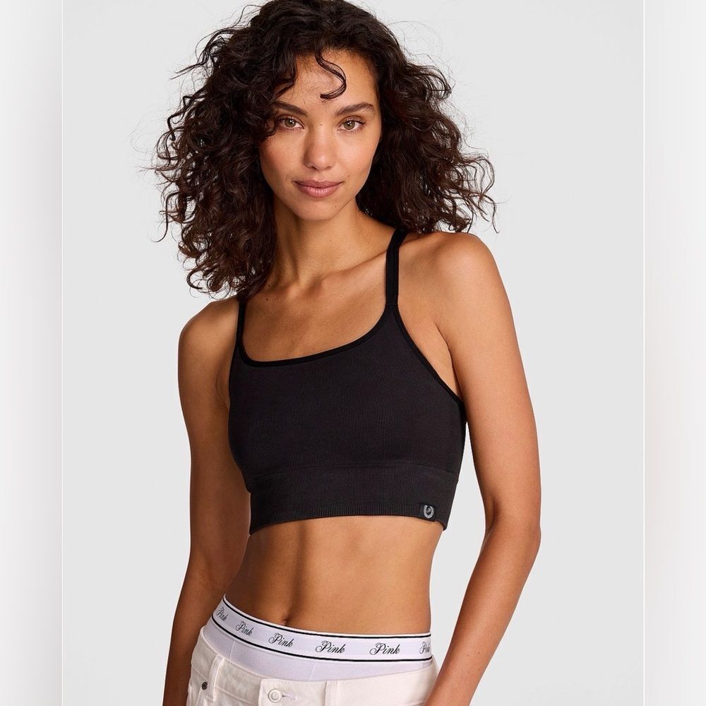 PINK Victoria’s Secret Softest Seamless Strappy Sports Bra S